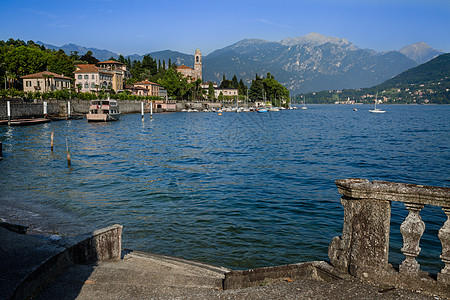 意大利科莫湖意大利北部科莫湖景区背景