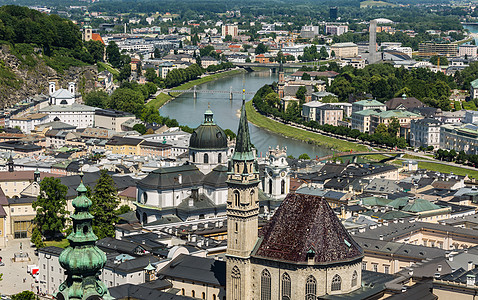 萨尔斯堡要塞奥地利音乐之都萨尔斯堡背景