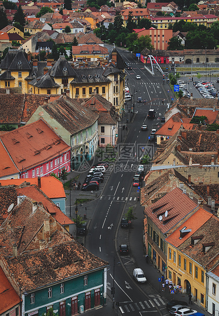 欧洲古城街景图片