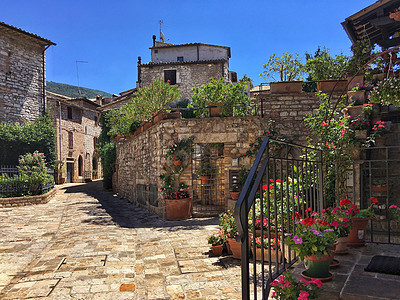 意大利古镇街景图片