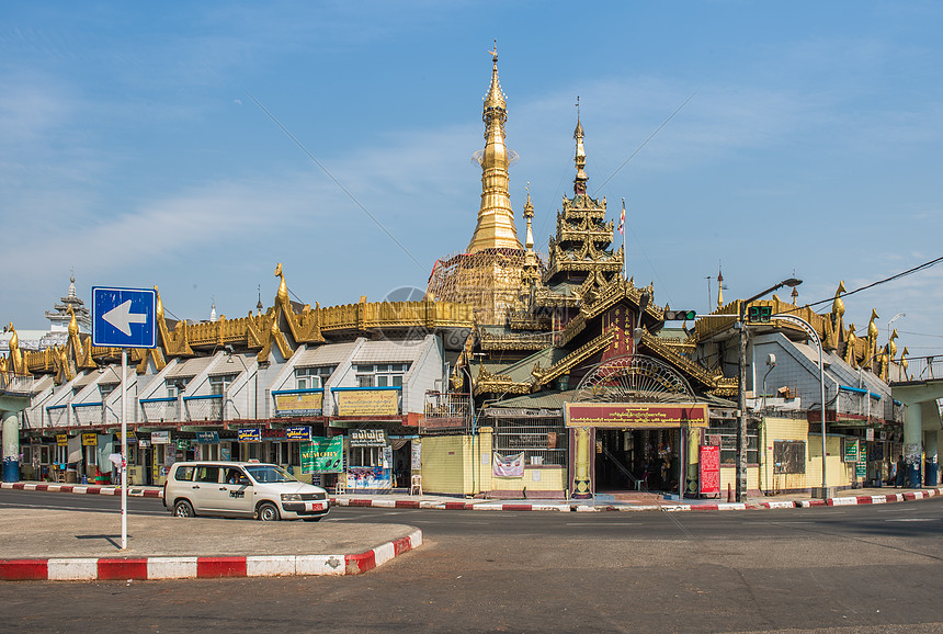 缅甸仰光街景