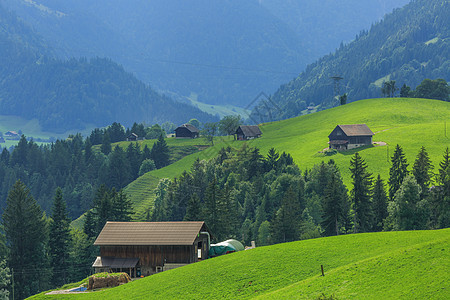 瑞士高山风光背景图片