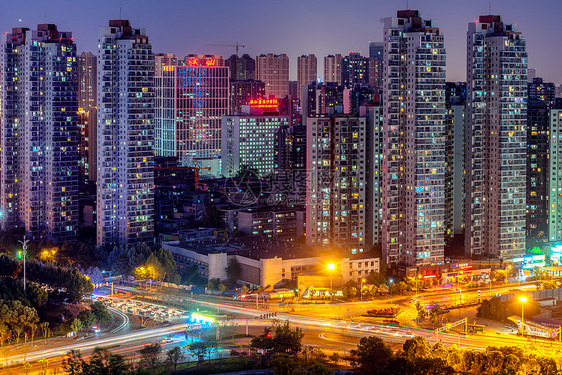 武汉城市夜景风光图片