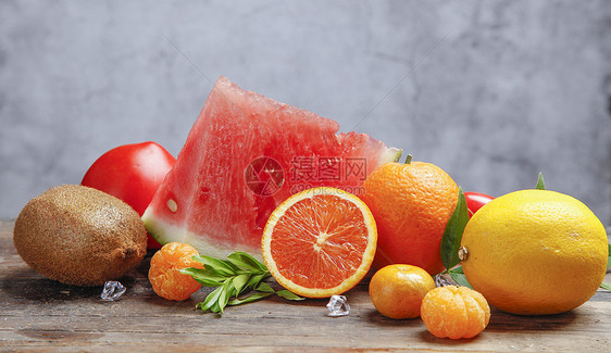 夏日水果背景图片