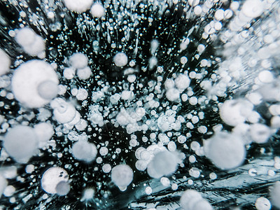 贝加尔湖气泡冰气泡冰背景