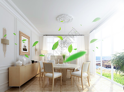空气清新家具绿叶高清图片