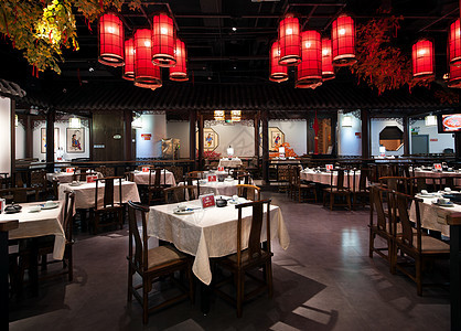 中式风格餐厅约会高清图片素材