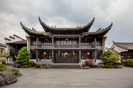 名建筑素材古建筑门楼背景