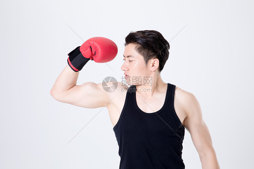 运动健身男性人像拳击图片