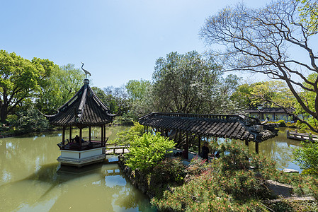 上海醉白池上海松江古典园林醉白池背景