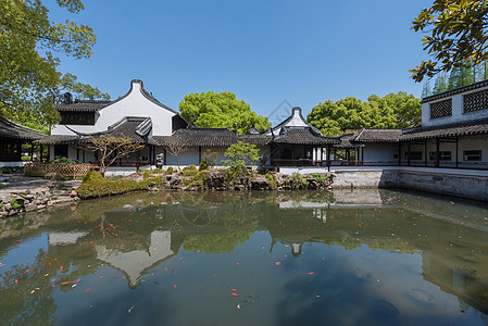 上海松江古典园林醉白池背景