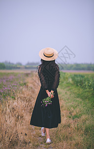 纪实人像田园乡村风女神写真背景