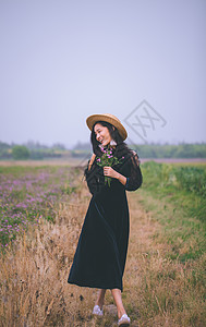 纪实人像田园乡村风女神写真背景