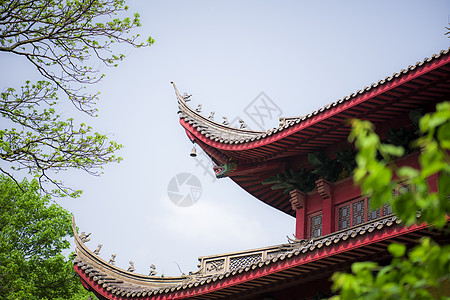 龙吻建筑灵隐寺旅游高清图片