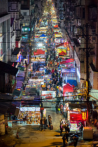 武汉宝成路夜市风景高清图片