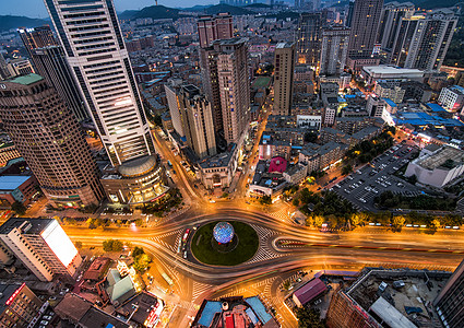 图形组合现代城市大连背景