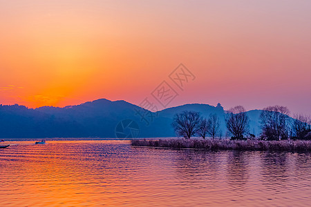 武汉东湖风景区背景