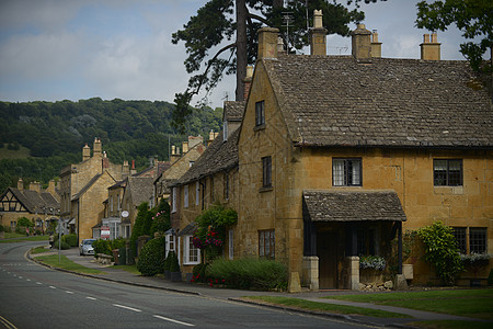 英伦街景英格兰小镇风光背景