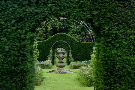 英国霍华德庄园花园园林艺术背景