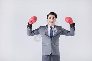 商务男性拳击手套图片