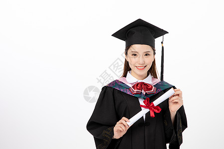 身穿学士服的大学生高清图片