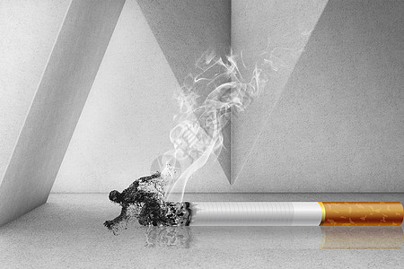 吸烟有害健康背景图片