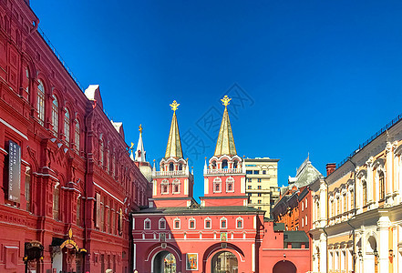 莫斯科红场北入口背景图片