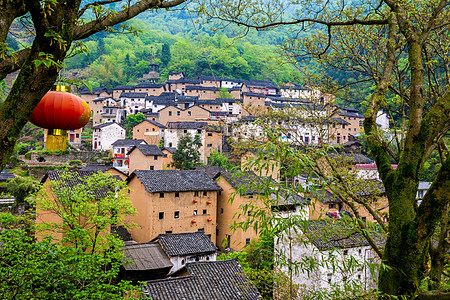 歙县阳产土楼古村落图片