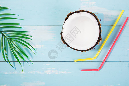 夏日椰子背景背景图片