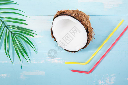 夏日椰子背景图片