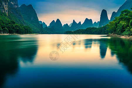 桂林大漓江广西阳朔风景背景