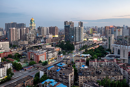 武汉汉口城区风景背景图片