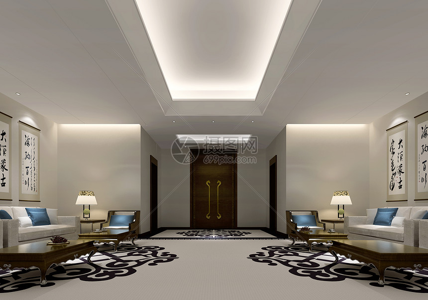 会客室谈判商务洽谈室装修效果