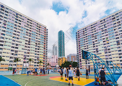 免抠梦幻素材香港彩虹邸背景