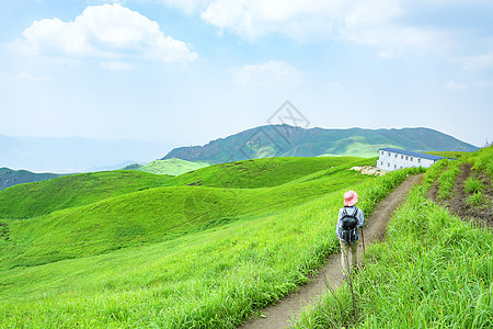 江西武功山户外风光背景图片