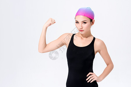 女子游泳运动员形象图片