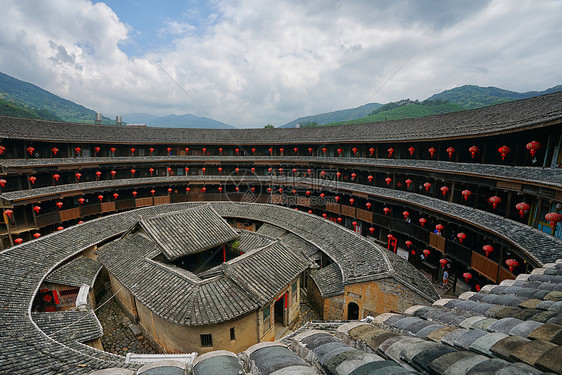 福建永定土楼细节图图片