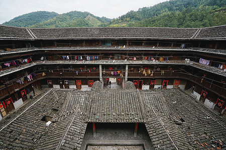 福建永定土楼细节图高清图片