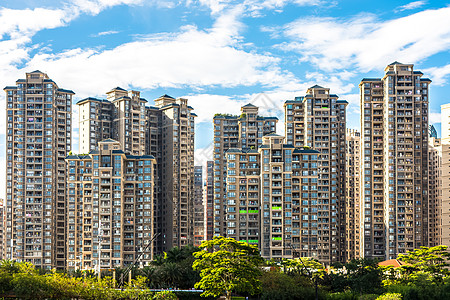 公寓意境城市建筑风光背景