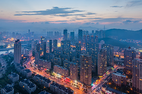 大连西部夜景背景图片