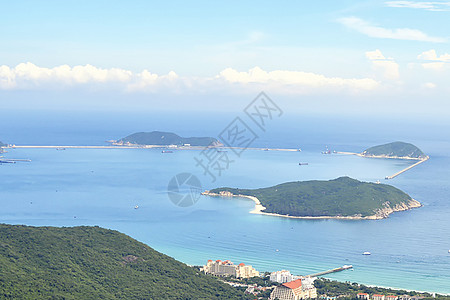 大海椰子树海南分界洲岛背景