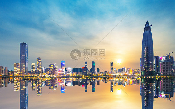 深圳后海城市天际线图片