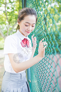 租房时代校园小清新少女女生写真背景