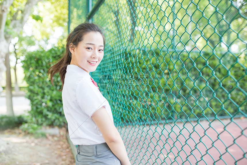 校园小清新少女女生写真图片