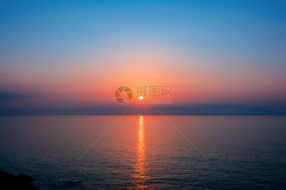 香港塔门岛日出后风景图片