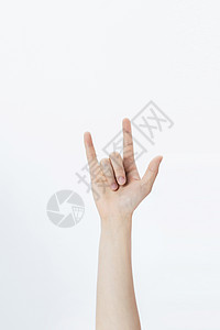 单手手势棚拍概念高清图片素材