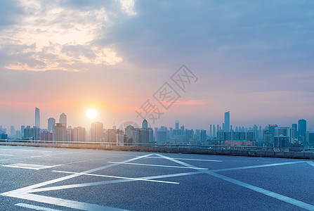 城市公路背景高清图片