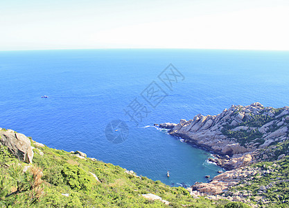 大海风景象山渔山岛背景