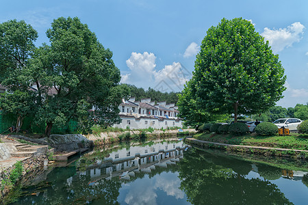 武汉大余湾明清徽派建筑群背景图片