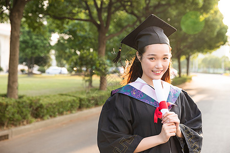 获奖证书毕业季青春大学生背景